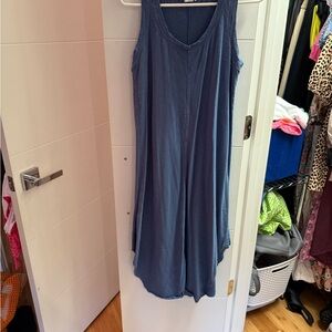 GAP Blue Sleeveless Midi Maxi Dress